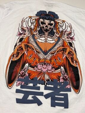 Mens RGSTR Japanese Anime Grunge Y2K Graphic T-Shirt Size XL